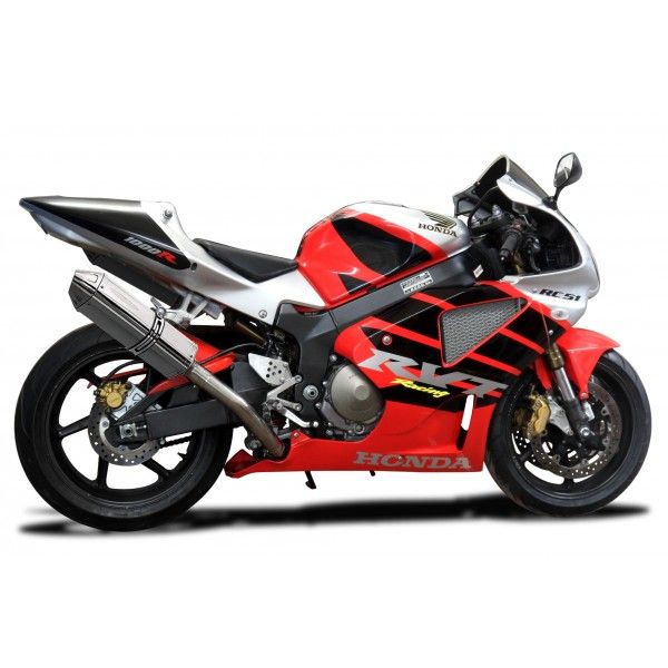 Delkevic slip-on kit Tri-Oval RVS 320mm - VTR1000SP1 (2000-2001)