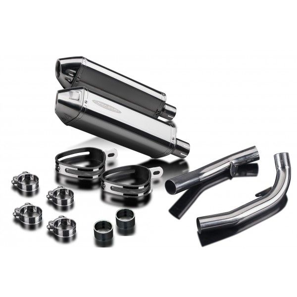 Delkevic slip-on kit Tri-Oval RVS 320mm - VTR1000SP1 (2000-2001)