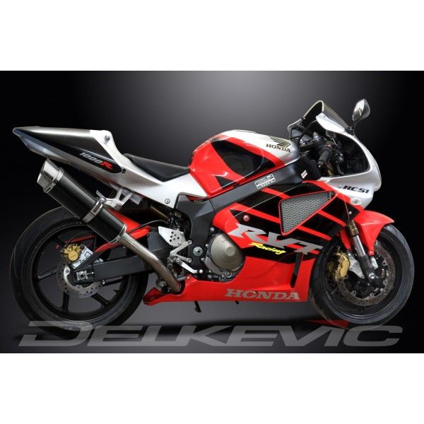 Delkevic slip-on kit Round Carbon 350mm - VTR1000SP1 (2000-2001)