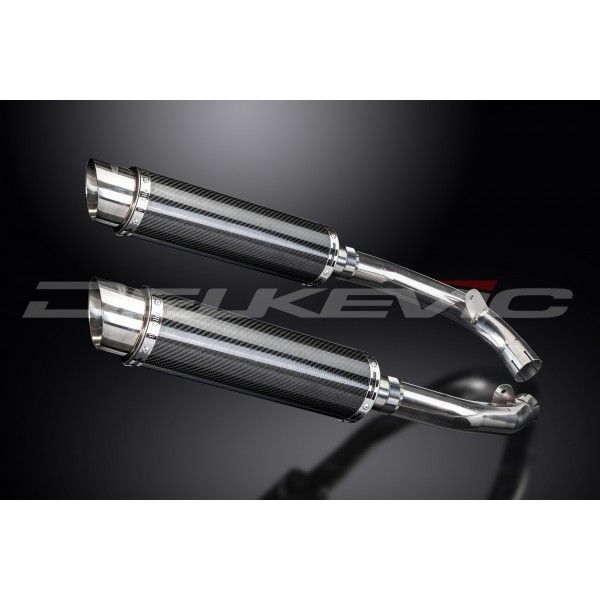 Delkevic slip-on kit Round Carbon 350mm - VTR1000SP1 (2000-2001)