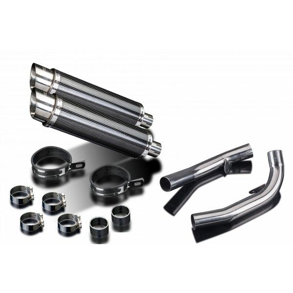 Delkevic slip-on kit Round Carbon 350mm - VTR1000SP1 (2000-2001)