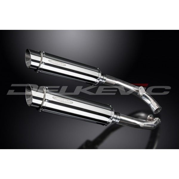Delkevic slip-on kit Round RVS 350mm - VTR1000SP1 (2000-2001)