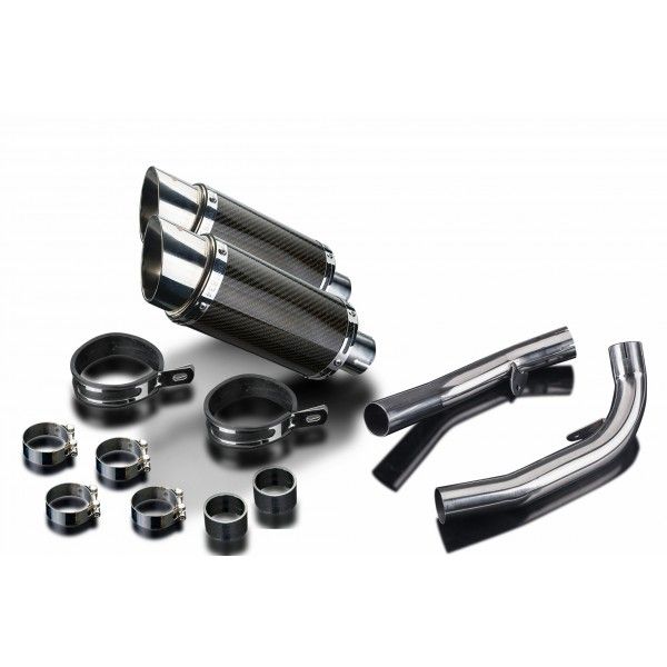 Delkevic slip-on kit Round Carbon 200mm - VTR1000SP1 (2000-2001)