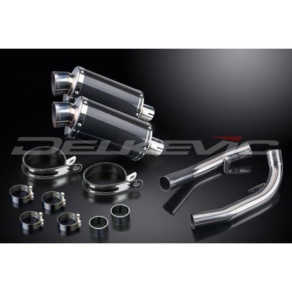 Delkevic slip-on kit Oval Carbon 225mm - VTR1000SP1 (2000-2001)