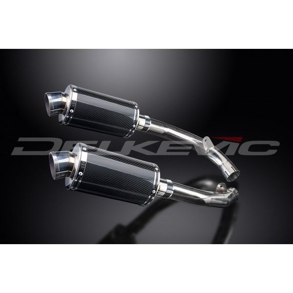 Delkevic slip-on kit Oval Carbon 225mm - VTR1000SP1 (2000-2001)