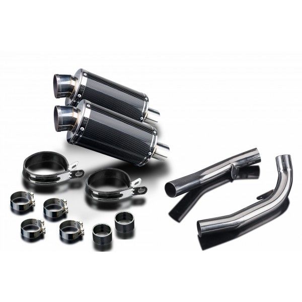 Delkevic slip-on kit Oval Carbon 225mm - VTR1000SP1 (2000-2001)