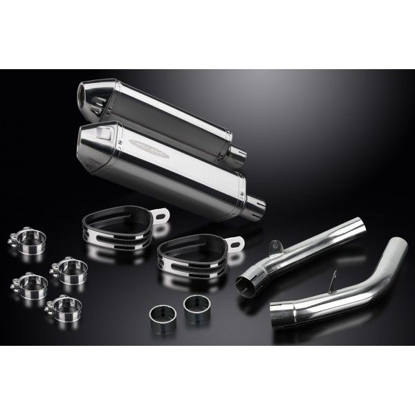 Delkevic slip-on kit Tri-Oval RVS 320mm - VTR1000SP2 (2002-2010)