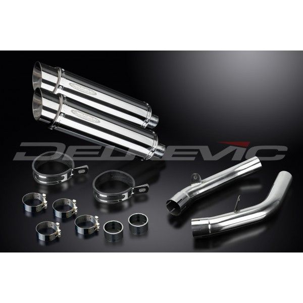 Delkevic slip-on kit Round RVS 350mm - VTR1000SP2 (2002-2010)