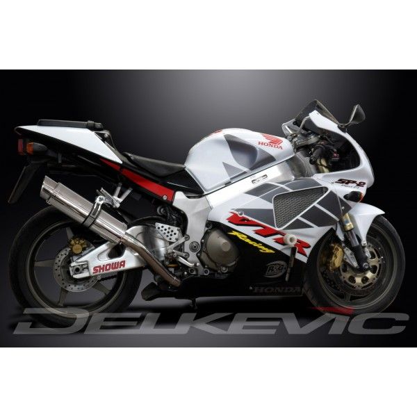 Delkevic slip-on kit Round RVS 350mm - VTR1000SP2 (2002-2010)