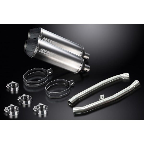Delkevic slip-on kit X-Oval Titanium 343mm - ZZR1400 (2012-2020)
