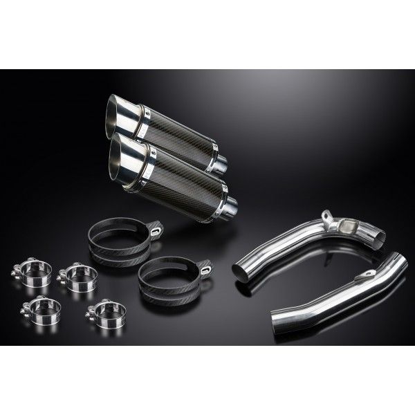 Delkevic slip-on kit Round Carbon 200mm - VTR1000F Firestorm (1997-2003)