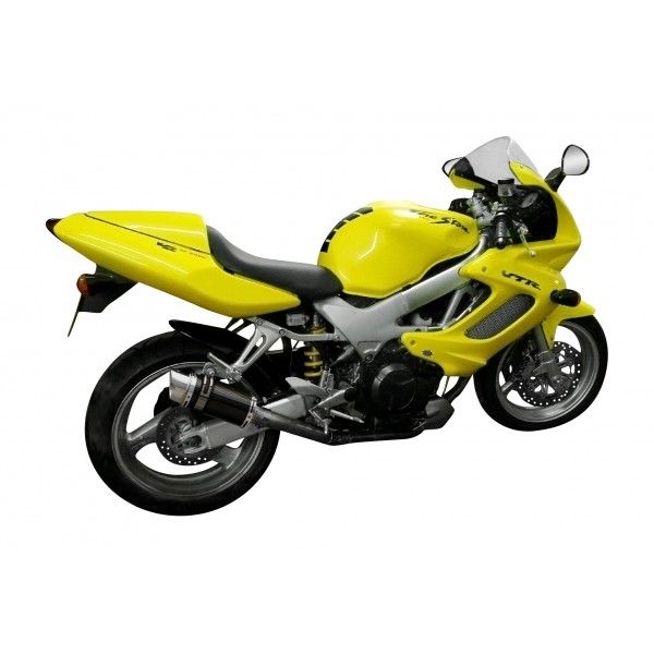 Delkevic slip-on kit Round Carbon 200mm - VTR1000F Firestorm (1997-2003)