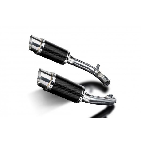 Delkevic slip-on kit Round Carbon 200mm - VTR1000F Firestorm (1997-2003)