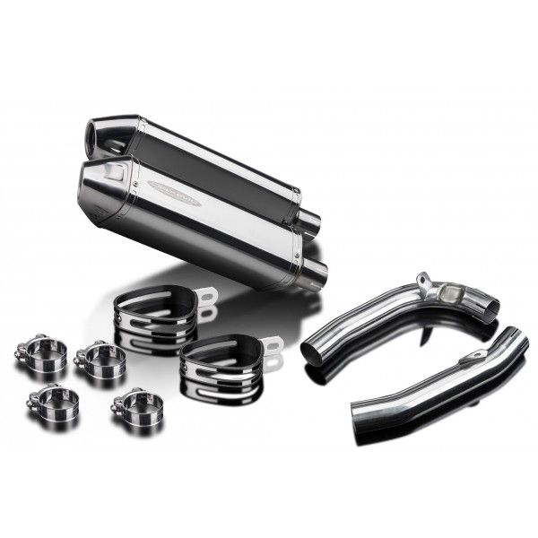 Delkevic slip-on kit Tri-Oval RVS 320mm - VTR1000F Firestorm (1997-2003)