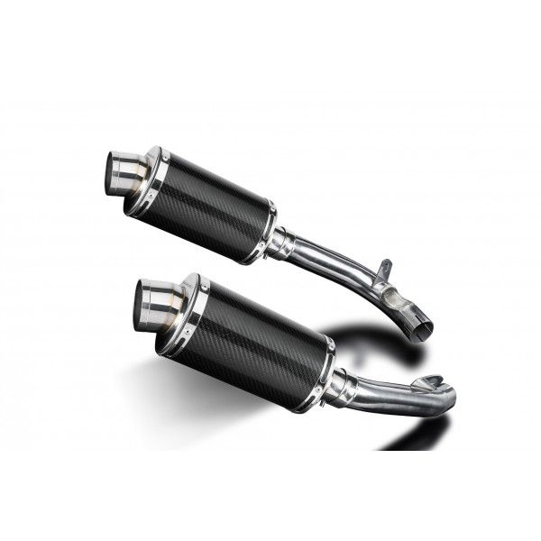 Delkevic slip-on kit Oval Carbon 225mm - VTR1000F Firestorm (1997-2003)