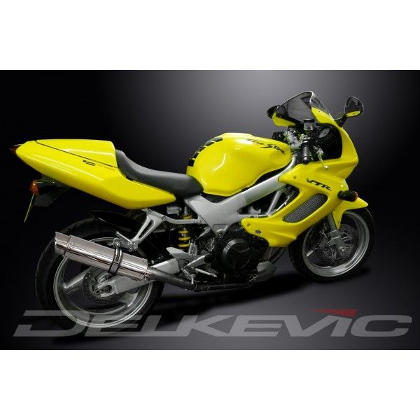 Delkevic slip-on kit Round RVS 350mm - VTR1000F Firestorm (1997-2003)