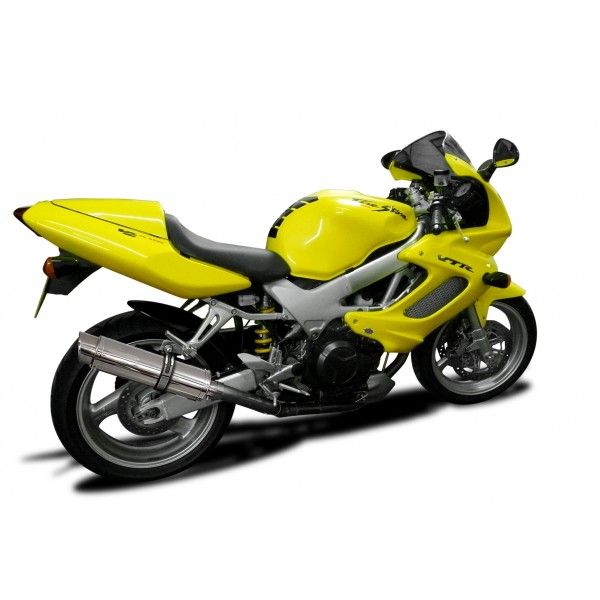 Delkevic slip-on kit Round RVS 350mm - VTR1000F Firestorm (1997-2003)