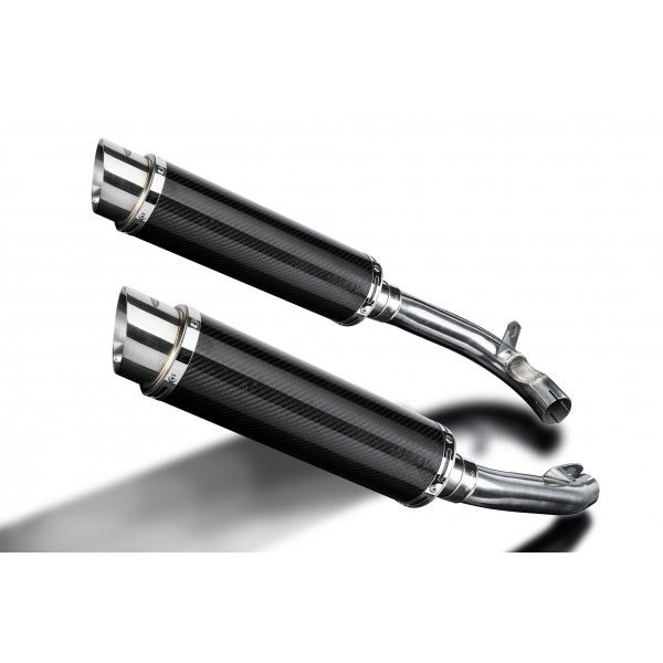 Delkevic slip-on kit Round Carbon 350mm - VTR1000F Firestorm (1997-2003)