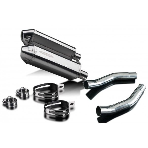 Delkevic slip-on kit Tri-Oval RVS 320mm - ST1300 PAN EUROPEAN ABS/TCS(2002-2017)