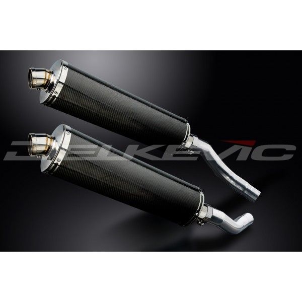 Delkevic slip-on kit Oval Carbon 450mm - ST1300 PAN EUROPEAN ABS/TCS(2002-2017)