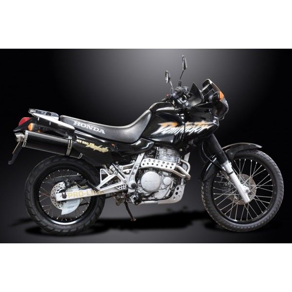 Delkevic slip-on kit Oval Carbon 450mm - NX650 Dominator 95-02