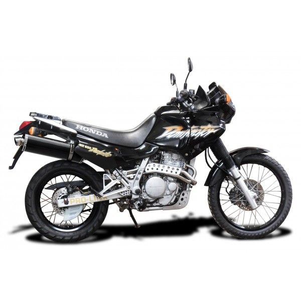 Delkevic slip-on kit Oval Carbon 450mm - NX650 Dominator 95-02