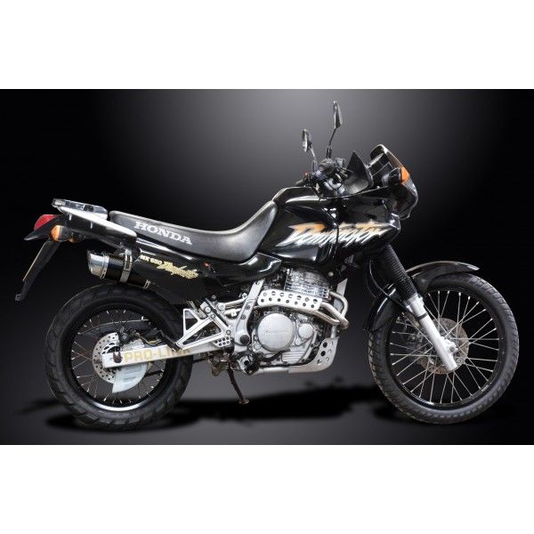 Delkevic slip-on kit Round Carbon 200mm - NX650 Dominator 95-02