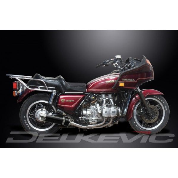 Delkevic volledig systeem Round Carbon 350mm - GL1100 GOLDWING (1980-1983)