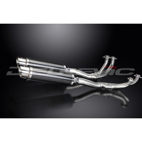 Delkevic volledig systeem Round Carbon 350mm - GL1100 GOLDWING (1980-1983)