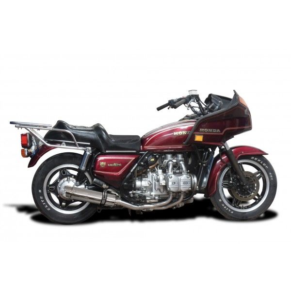 Delkevic volledig systeem Round RVS 350mm - GL1100 GOLDWING (1980-1983)