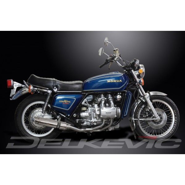 Delkevic volledig systeem Round RVS 350mm - GL1000K/Z GOLDWING (1975-1979)