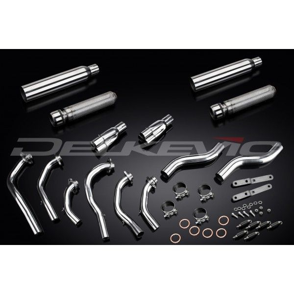 Delkevic volledig systeem Round RVS 410mm zonder e-keur - F6C Valkyrie (GL1500C) (1996-2003)