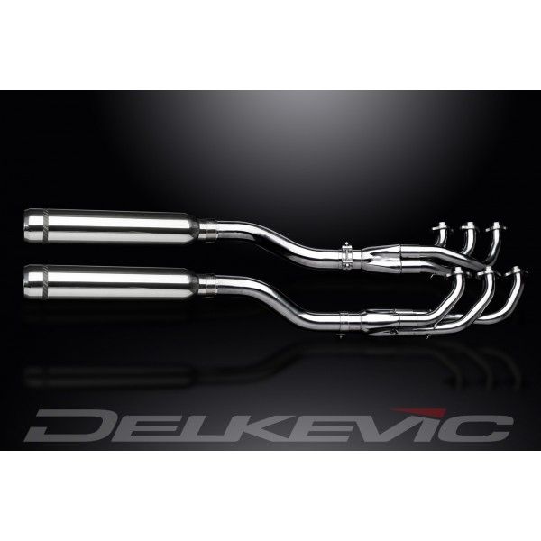 Delkevic volledig systeem Round RVS 410mm zonder e-keur - F6C Valkyrie (GL1500C) (1996-2003)