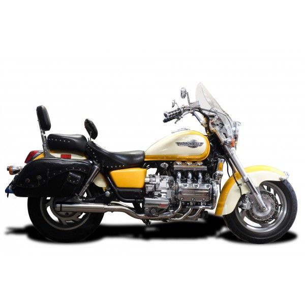 Delkevic volledig systeem Round RVS 410mm zonder e-keur - F6C Valkyrie (GL1500C) (1996-2003)