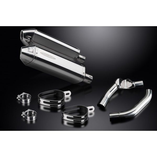 Delkevic slip-on kit Tri-Oval RVS 320mm - CBR1000F (1987-1999)