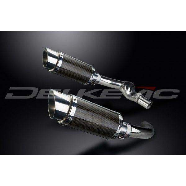 Delkevic slip-on kit Round Carbon 200mm - CBR1000F (1987-1999)