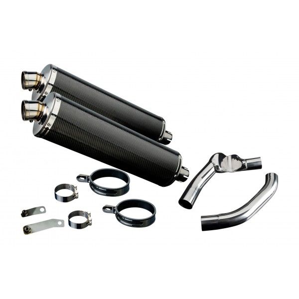 Delkevic slip-on kit Oval Carbon 450mm - CBR1000F (1987-1999)