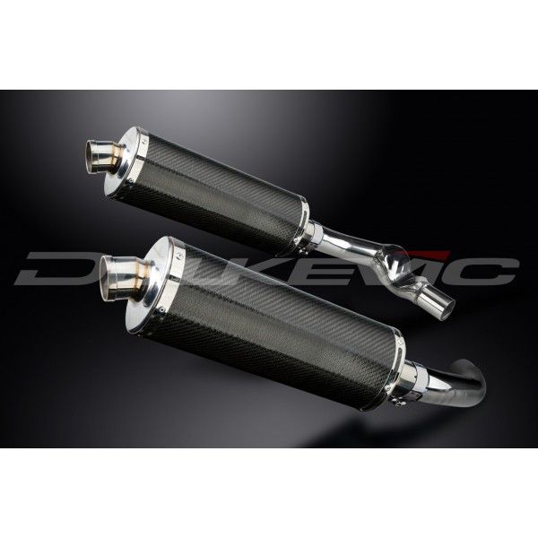 Delkevic slip-on kit Oval Carbon 350mm - CBR1000F (1987-1999)