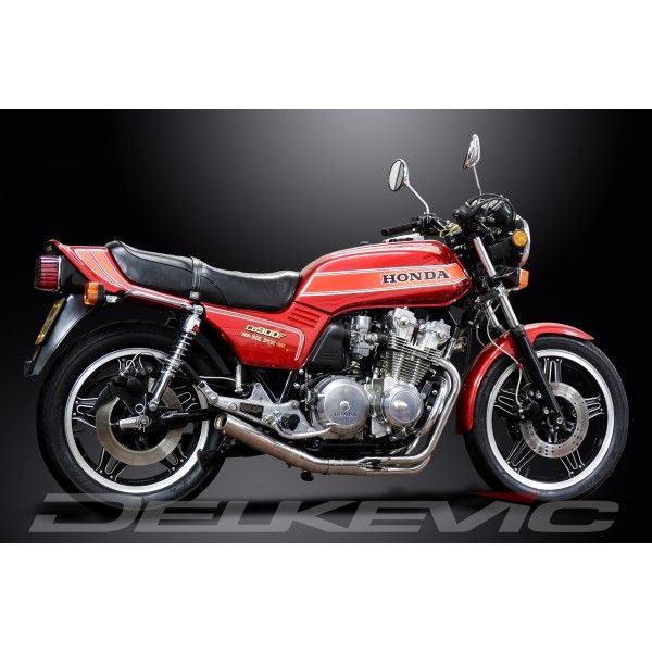 Delkevic volledig systeem Short Straight RVS 350mm - CB900F (1979-1983)