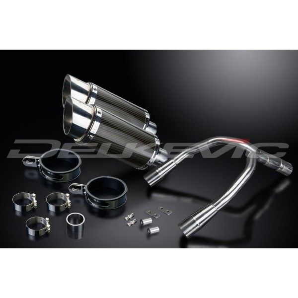 Delkevic slip-on kit Round Carbon 200mm - CB900F HORNET (2001-2009)