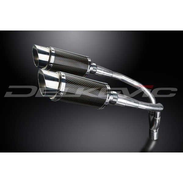 Delkevic slip-on kit Round Carbon 200mm - CB900F HORNET (2001-2009)