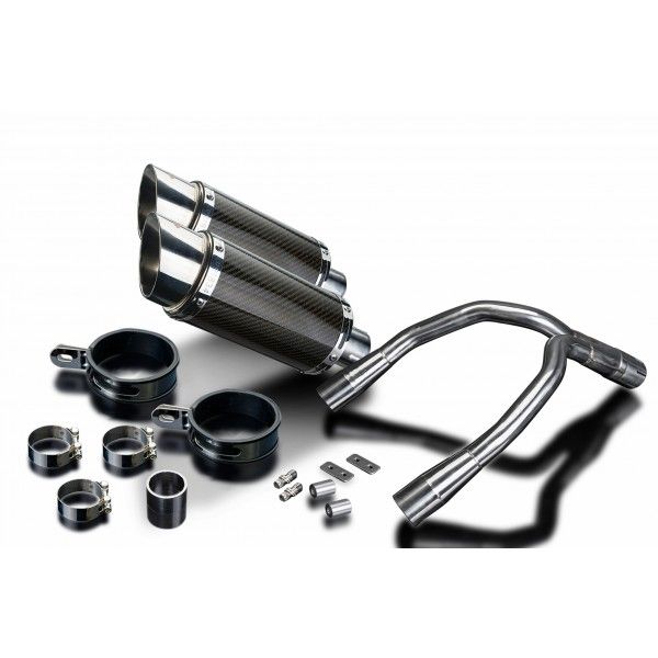 Delkevic slip-on kit Round Carbon 200mm - CB900F HORNET (2001-2009)