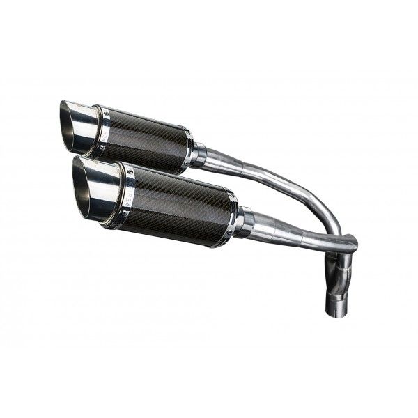 Delkevic slip-on kit Round Carbon 200mm - CB900F HORNET (2001-2009)