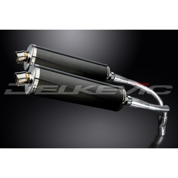 Delkevic slip-on kit Oval Carbon 450mm - CB900F HORNET (2001-2009)