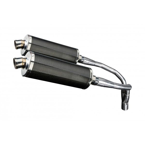 Delkevic slip-on kit Oval Carbon 350mm - CB900F HORNET (2001-2009)