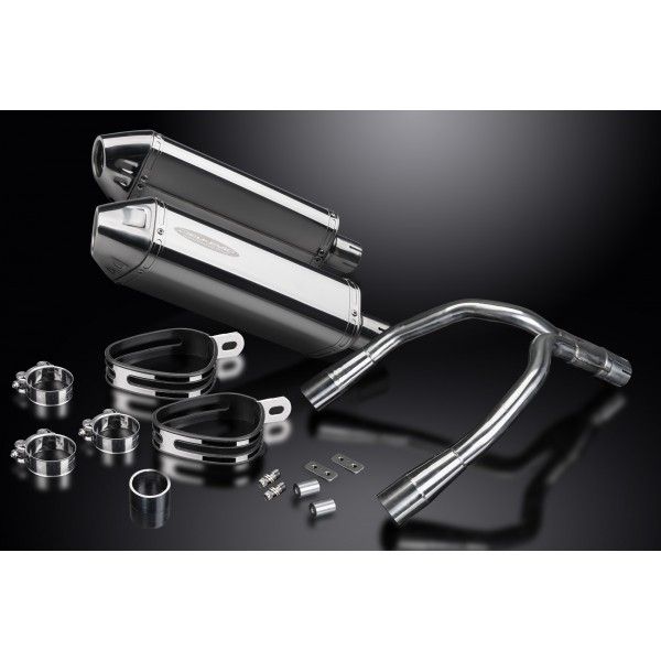 Delkevic slip-on kit Tri-Oval RVS 320mm - CB900F HORNET (2001-2009)