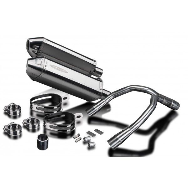 Delkevic slip-on kit Tri-Oval RVS 320mm - CB900F HORNET (2001-2009)