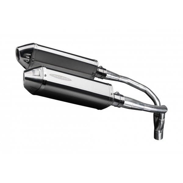 Delkevic slip-on kit Tri-Oval RVS 320mm - CB900F HORNET (2001-2009)