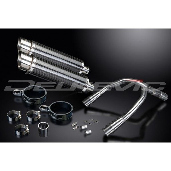Delkevic slip-on kit Round Carbon 350mm - CB900F HORNET (2001-2009)