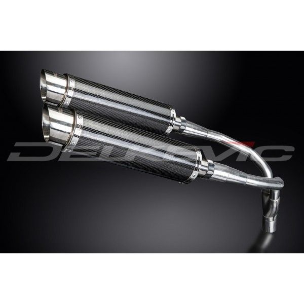 Delkevic slip-on kit Round Carbon 350mm - CB900F HORNET (2001-2009)